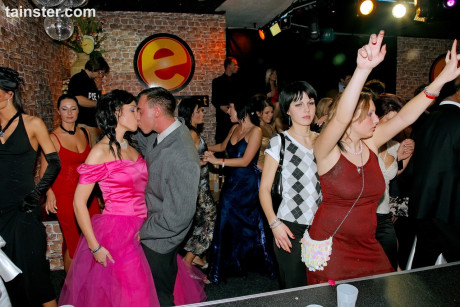 Wedding party becomes a hot interracial orgy when the bride gets on her knees - #265972