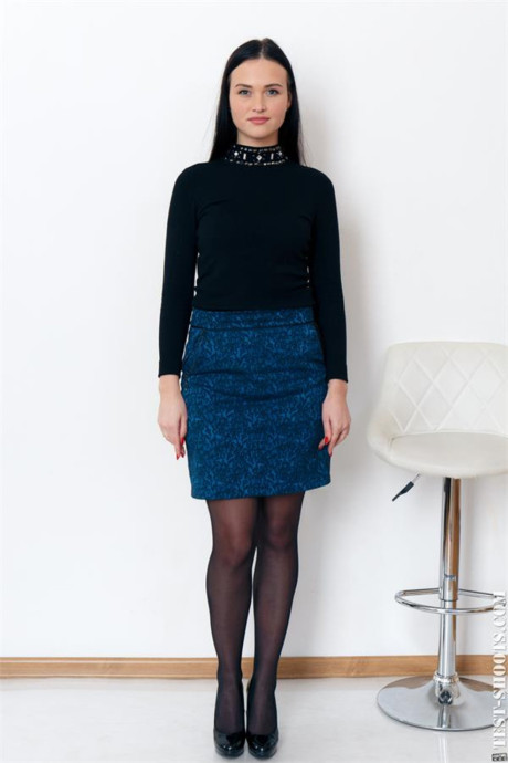 Pretty pretty babe Gabby Bella shows her gorgeous undressed body wearing high heels - #259656