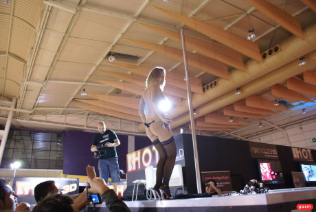 Portuguese amateur Collete shows her cute yummy natural boobs & poses in stockings - #223280