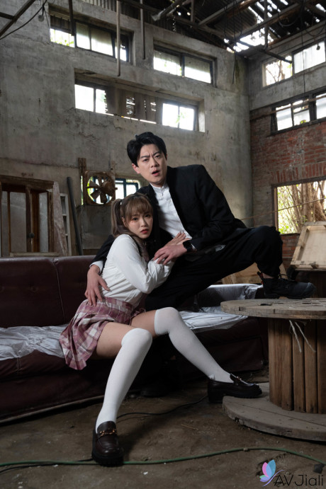 Pigtailed asian schoolgirl Bad Bad gets boned by her boy - #41638