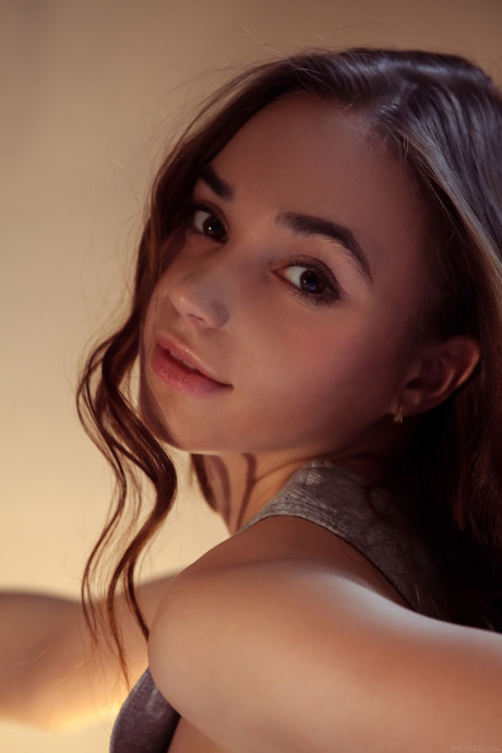 Stunning young Messiah strips slowly and teases with her delicious behind - #266451