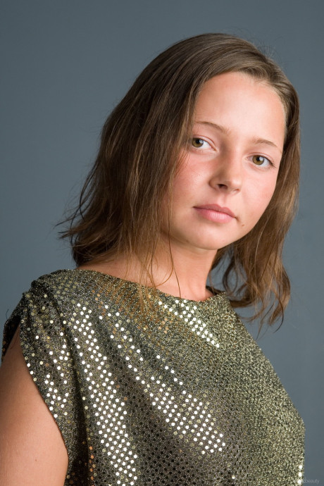 Alluring babe Bettina C shows off her pretty delicious tits and her big ass