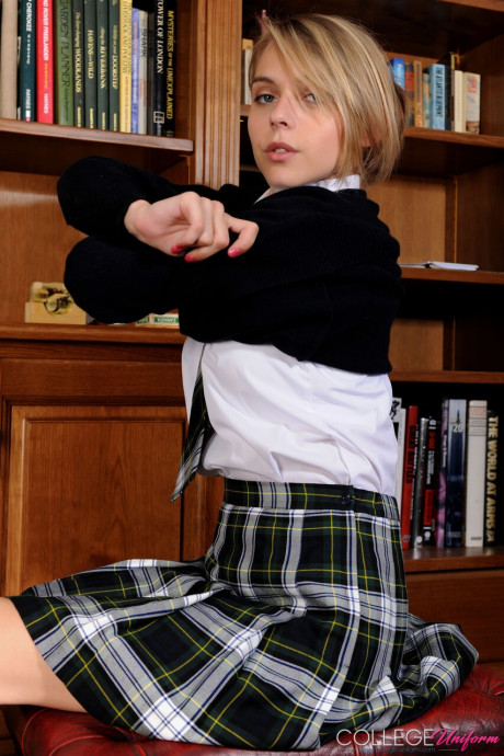 College Uniform featuring Chloe Toy Porn Gallery - #97166