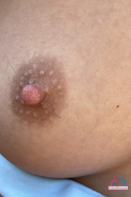 Purple-haired babe Lily Adams shows her sweet nipples & holes up close - #92550