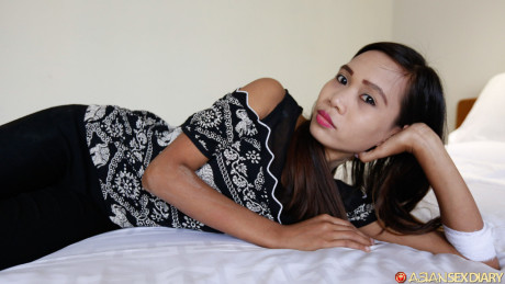 Cute tasty chinese chick Mimi B gets hammered then shows her creampied silky cunt - #229433