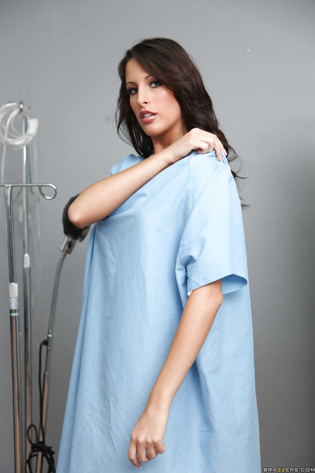 Hot babe with awesome boobies Kortney Kane comes for gyno exam - #61824