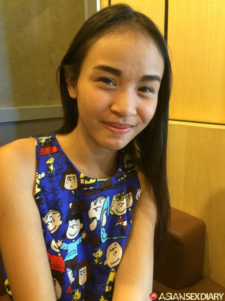 Pretty Filipina O strips her dress & underwear before humping a enormous schlong - #172497