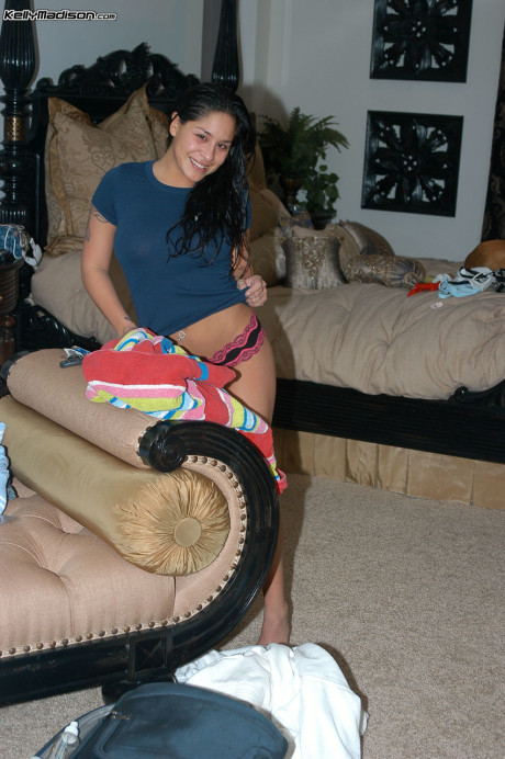 Naughty Kelly Madison and black haired mom Jenaveve Jolie strip and shower - #255005