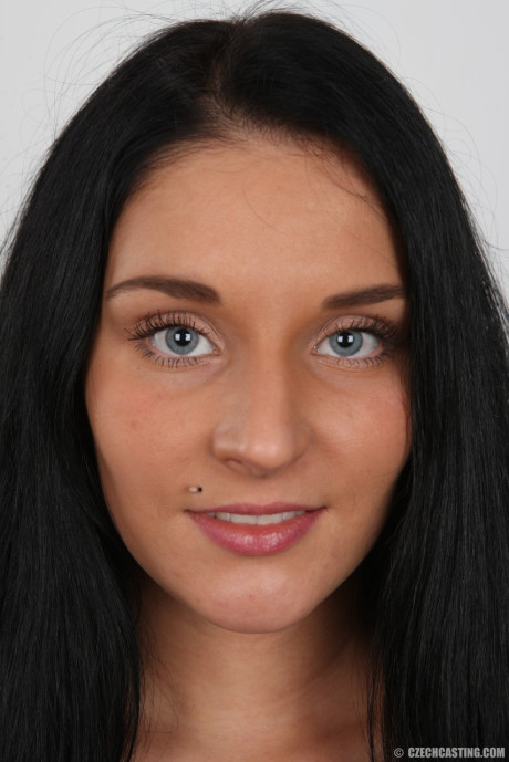 Black haired amateur Lucie shows her tattoo and boobs to land a porn gig - #75400