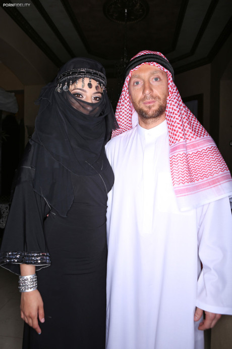 Dark haired Arab lady chick Nadia Ali gets punished with a enormous rod on the couch - #265225