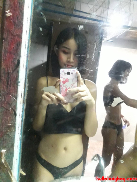 Lovely asian ladyboy Nancy posing in various cute outfits in her compilation - #149969