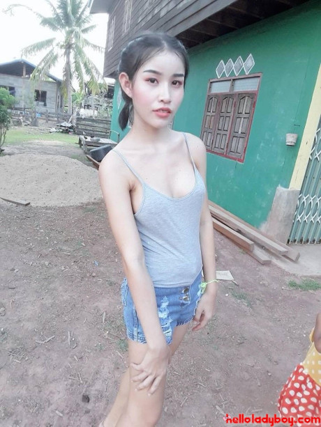 Lovely asian ladyboy Nancy posing in various cute outfits in her compilation - #149973