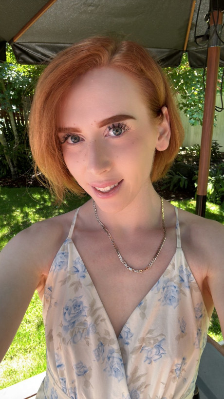 Kinky redheaded amateur shemale Shiri Allwood unveils her schlong & humongous boty - #35974