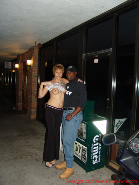 Dirty mature fiance Tracy suck shows off her humongous breasts at a swingers party - #175819