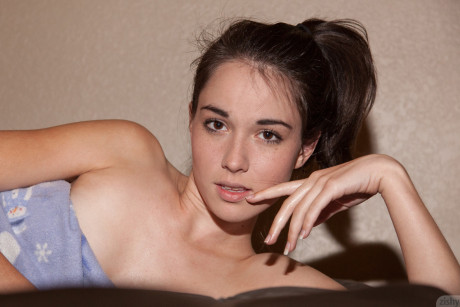 Teen GF Emily Grey shows off her tiny tits & perfect butt