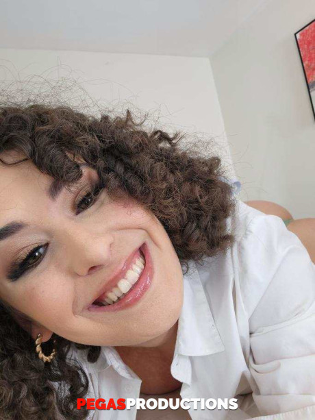 Curly haired Victoria Brennan and mature mom Bianca Fitcougar strip and pose - #270693