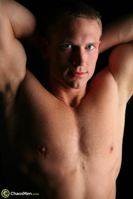 Handsome man Holt shows off his muscular nude body and his large meat - #102561