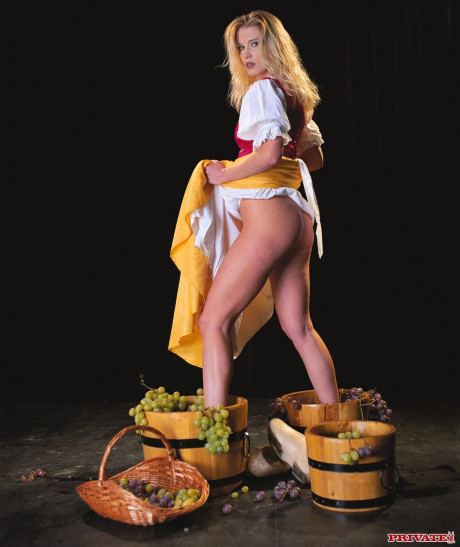 Czech country slut gf broad Daniella Schiffer gets butt nailed in the vineyard - #110012