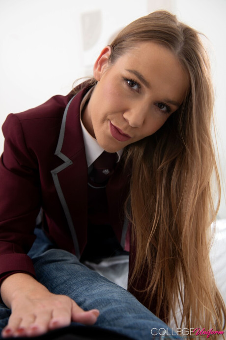 College Uniform performed by Alexis Crystal nude XXX - #241866