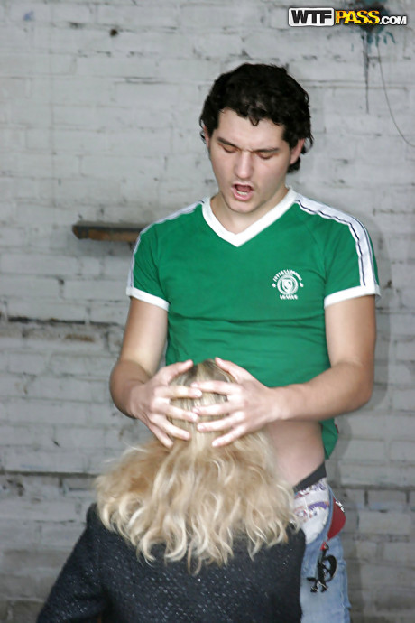 Lewd amateur with tiny breasts has some wild fun with two horny dudes outdoor - #232043