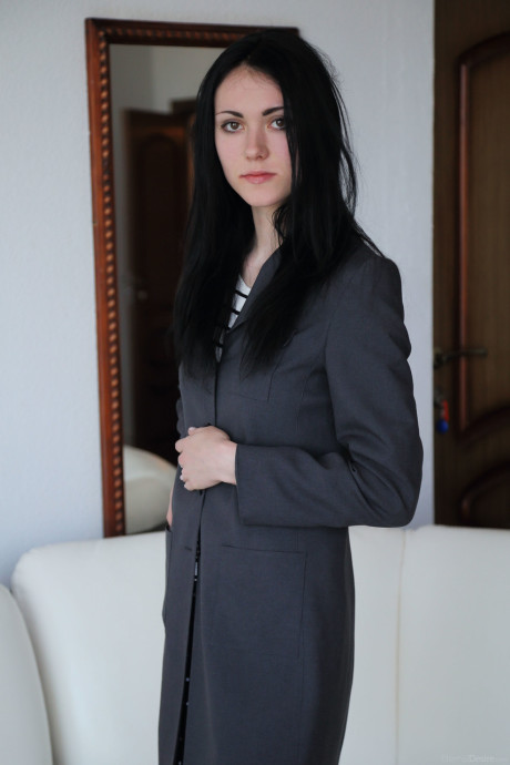 Petite babe Eilona displaying her tight chunky twat and anus up close - #188856