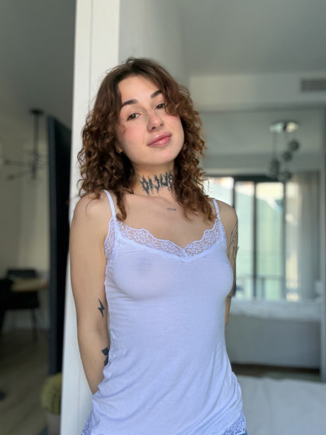 Stunning lovely OnlyFans babe Curly Polly posing in her dirty solo compilation - #295902