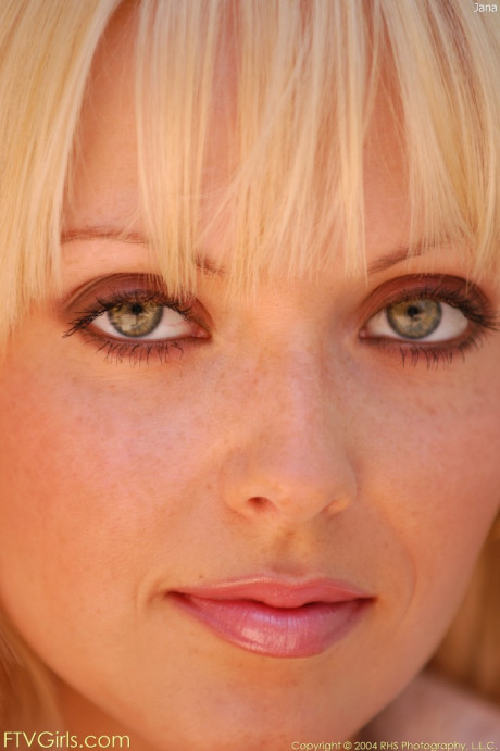 Green-eyed babe Jana strips off her charming outfit & masturbates with a glass toy - #216958