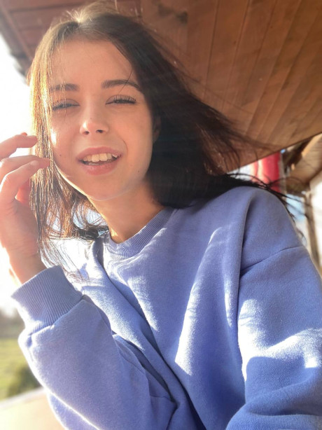 Pretty charming brunette young Molly Lo changes into a Wednesday Adams look - #110388
