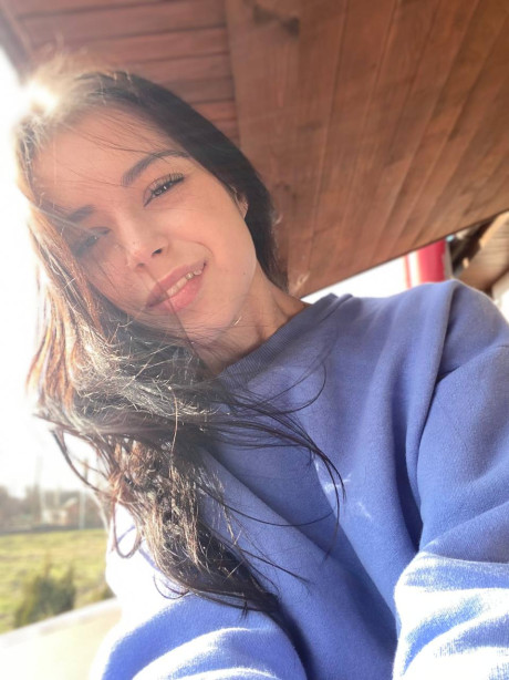 Pretty charming brunette young Molly Lo changes into a Wednesday Adams look - #110389