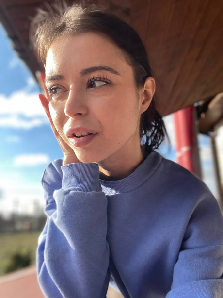 Pretty charming brunette young Molly Lo changes into a Wednesday Adams look - #110391
