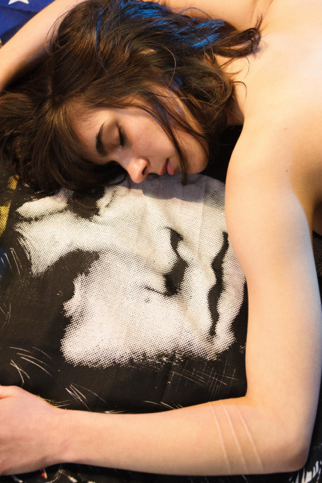 Brunette teen with a hairy crotch Leonda A strips and poses in a solo - #189268