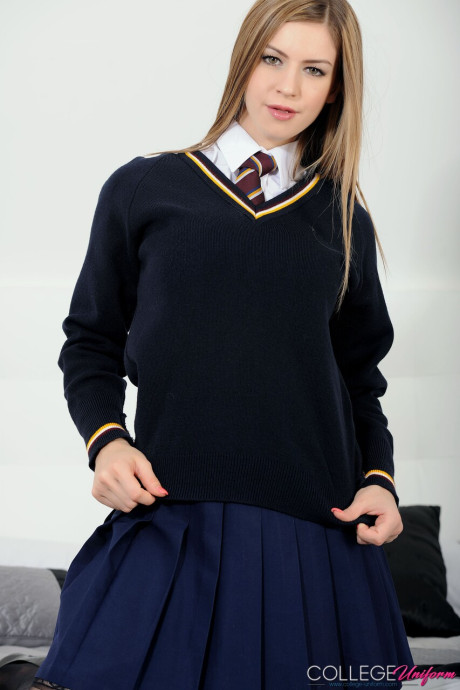 College Uniform starring Stella Cox naked Pictures - #83912