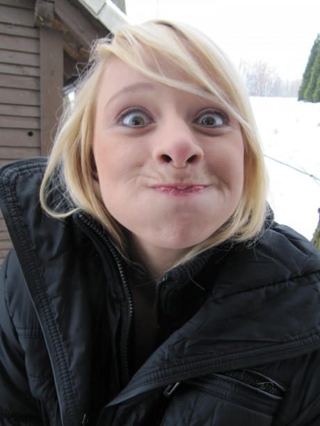 Ravishing pretty blondy teen Tonya shows her juicy titties & her fine ass outdoors - #195520