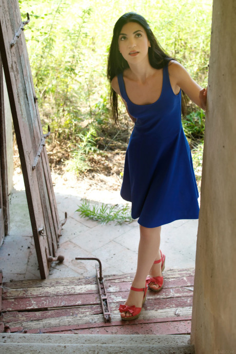 Beautiful teen Luna unveils her hot behind and furry cunt before fingering - #214425