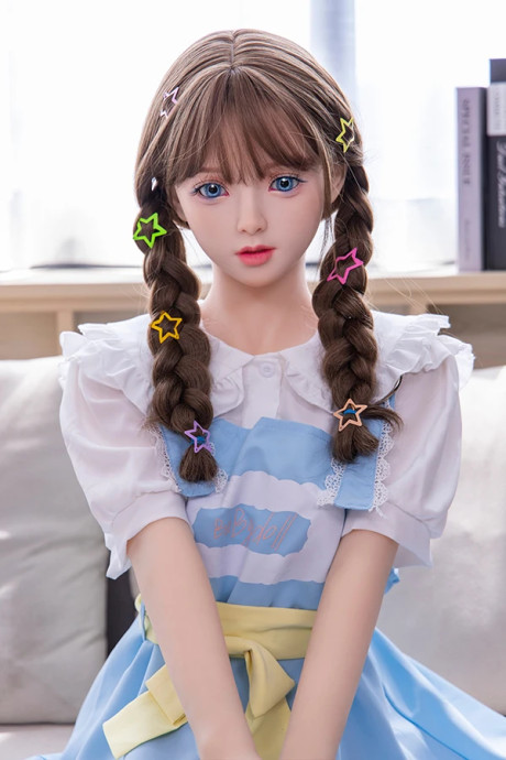 Adorable girl girlfriend lady next door doll with braided pigtails gets nude in white hosiery - #302104