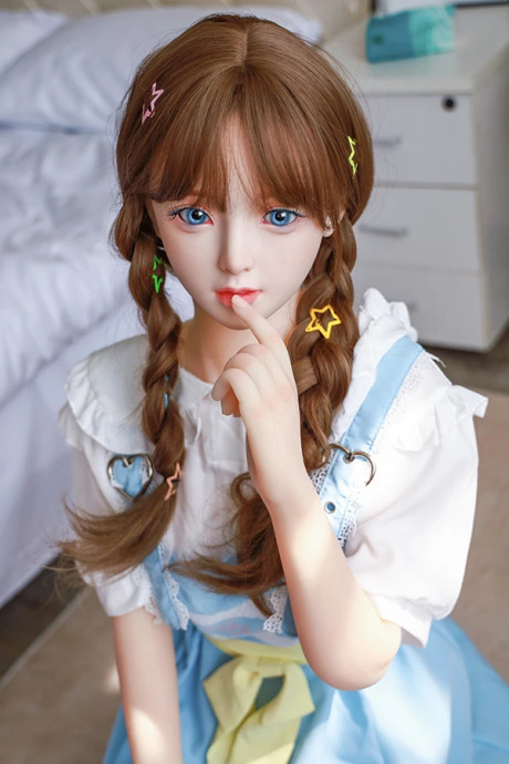 Adorable girl girlfriend lady next door doll with braided pigtails gets nude in white hosiery - #302121