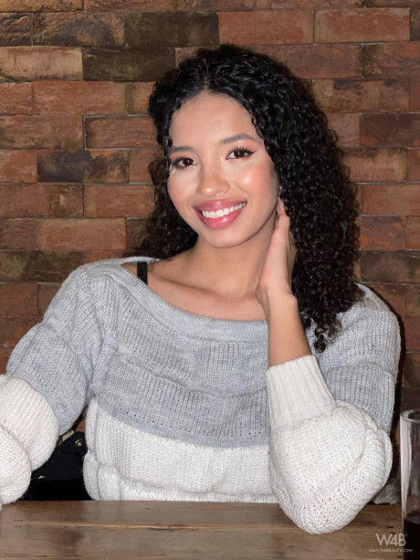 Erotic curly-haired hottie Valery Ponce strips & poses in her own compilation - #244641