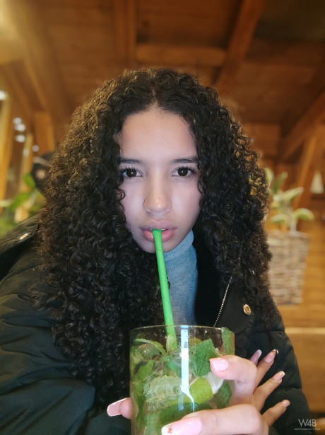 Erotic curly-haired hottie Valery Ponce strips & poses in her own compilation - #244656