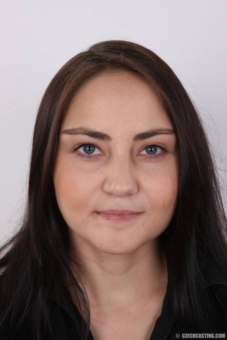 Slim brunette exposes her tan lined body as she removes all of her clothes - #242662