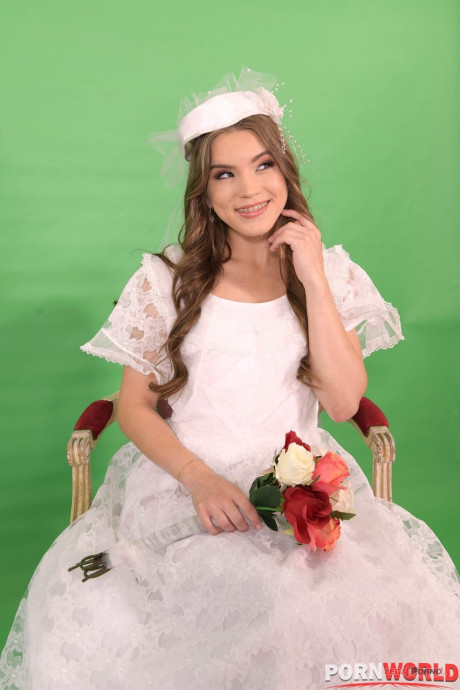 Russian bride Evelina Darling gets pulled by her hair & drilled doggystyle - #191315