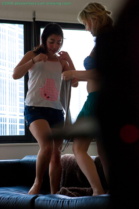 Spy cam catches two dykes getting dressed after whore girlfriend woman on bitch gf chick sex session - #213583