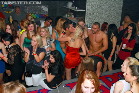 Super horny hoes having some XXX fun with handsome strippers - #148847