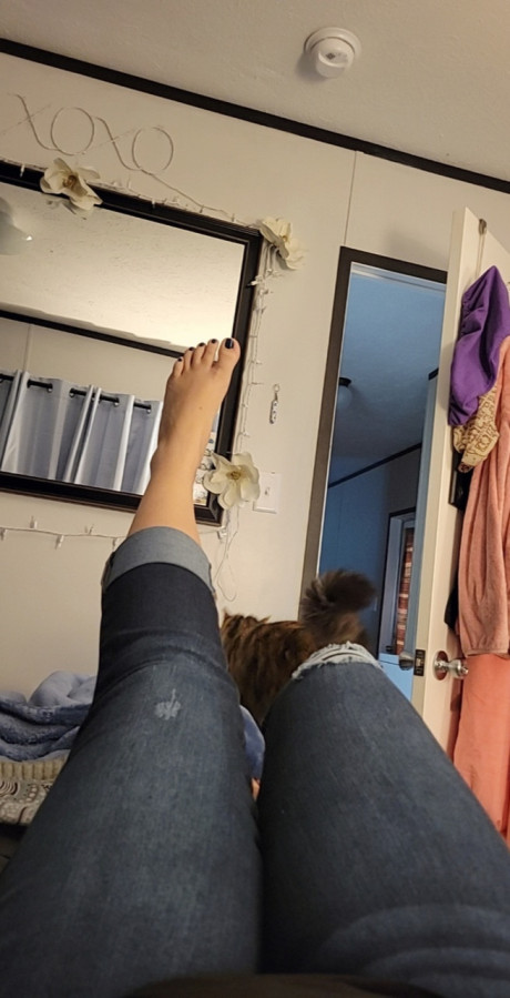 Slut girlfriend woman with pretty legs shows her lovely toes in a hot foot fetish compilation - #197990