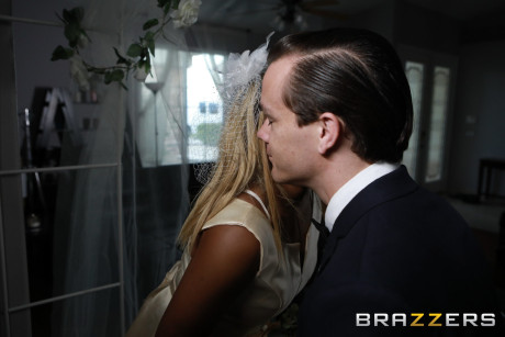 Ebony bride with blondie hair Nina Rivera gets her juicy pussy banged by a penis - #122353