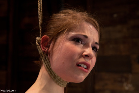 Hottie Sensi Pearl gets toyed while bound with her legs spread wide - #103500