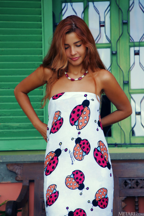 Redheaded hispanic Agatha Vega spreads her hot vagina & shows her enormous ass - #224598