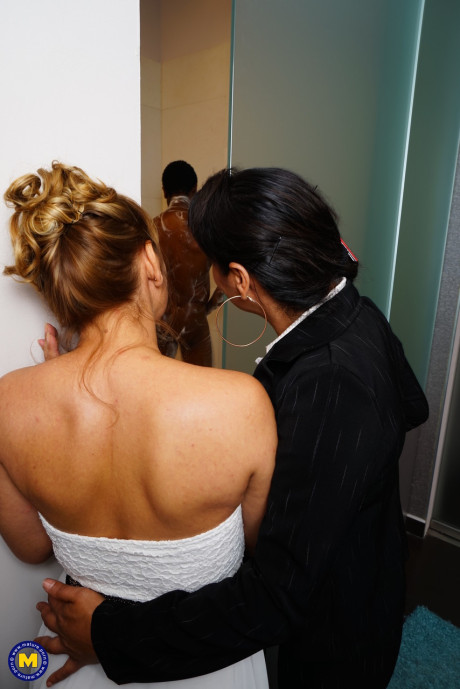 Cougar hotties Ivonna and Jelena H sharing a BBC & spunk in an interracial 3some #11370