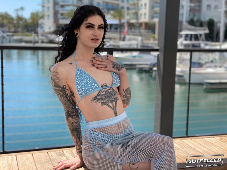 Tattooed Canadian girl Lydia black has POV hardcore sex after giving head - #283407