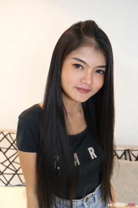 Small Thai mom Nunu strips & exposes her tiny boobies bushy snatch & little butt - #315152