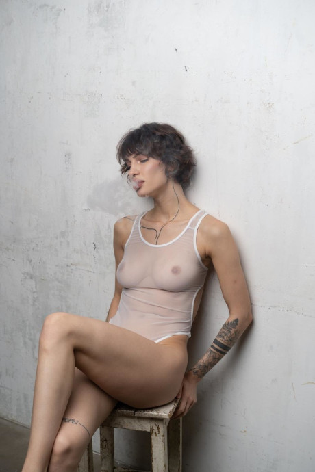Glamorous sweety Valentina posing in her attractive underwear in a solo - #302770